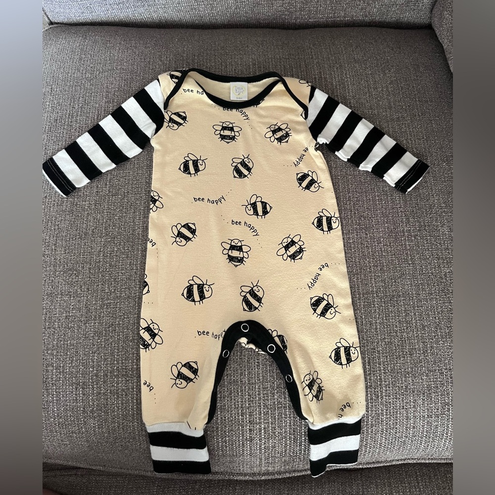 Bee Print Kids One Piece